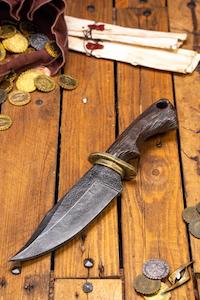 Daggers: Ranger Knife with Core - Brown/Gold - 32 cm