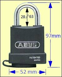 ABUS 83WP/53 Steel Weatherproof Padlock