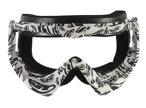 White JT Logo Banana Proflex Frames