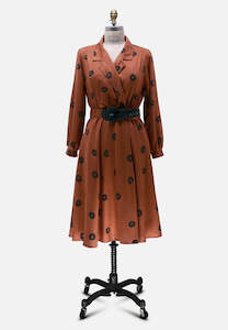 Retro: Rust and Dots Dress