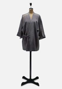 Rescue: Grey Mauve Japanese Silk Kimono