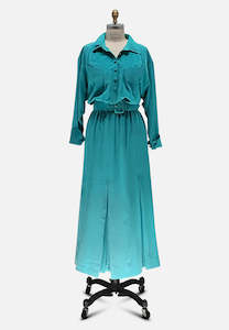 Dreamy Teal Dress Designer Dress