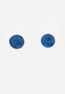 Handblown Glass Earrings: Handblown Glass - Blue