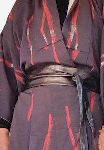 Obi Style Leather Belt