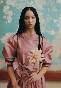 Pink Taffeta Ensemble