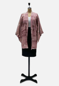 Salmon Sensation Japanese Silk Kimono