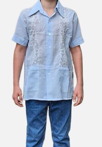 Two Red Horses Guaybera