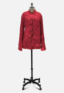 Raspberry and Yellow Chinoiseries Jacket