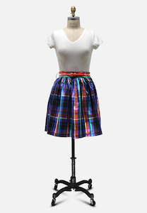 Skirts: Plaid Skirt Action