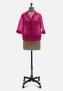 Hot Pink Over Blouse