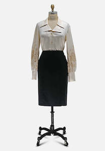 Embroidered Creamer Shirt