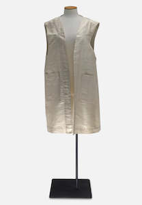 Luxe Eventwear: Cream Silk Gilet - DESIGNER