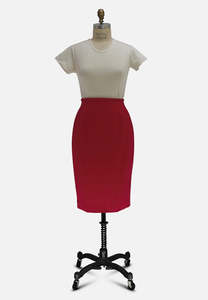 Red Pencil Skirt