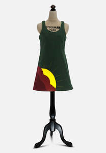 1960s Jennifer Dean Boutique Sunrise Wool Shift Dress 'VIP'