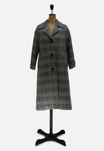 1960s van Roli NZ Wool Check Coat
