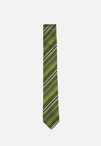 Vintage Green Striped Silk Tie 'VIP'