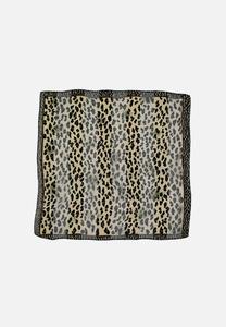 Sandstone Leopard Stripe Silk Scarf