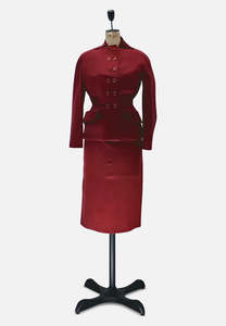 Skirts: Red Ravishing Couture Simon Massey Skirt Suit