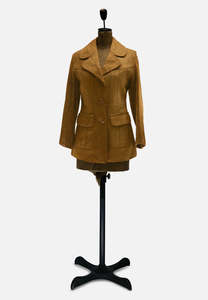 Seventies Sensation Clientell Suede Tan Tailored Jacket
