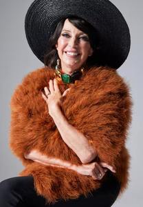 Feather Frou Frou in Brown Cape