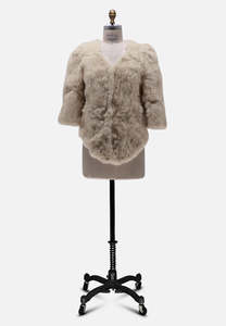 Champagne Fur Style Coat