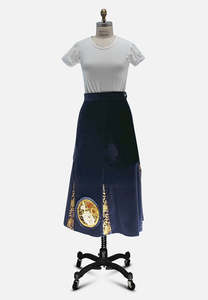 Retro: Velvet Symmetry Skirt