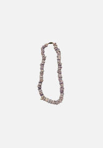 Lavender and White Dyed Coral Chip Necklace 'VIP'