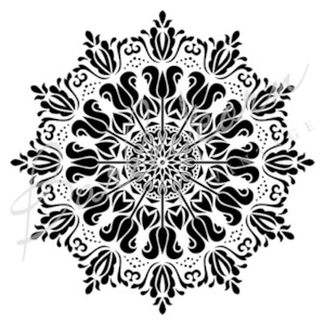 Mandala Tulip Vintage Stencil Large