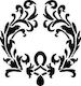 Large Damask Wreath Stencil
