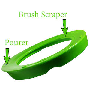 Paint Accessories: Slica Lime 1 litre lid and rim protector - Artisan fit