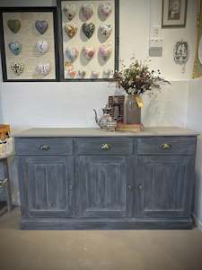 Furniture: Primitive Look Sideboard in Midnight Brew chalk paint