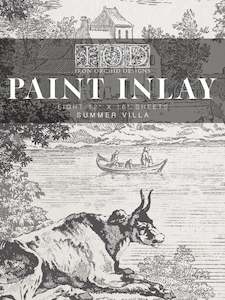 Iod Paint Inlays: Summer Villa I IOD Paint Inlay I 8 sheets Limited Edition