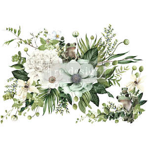 Redesign transfer Large - Froggy Meadow Greens