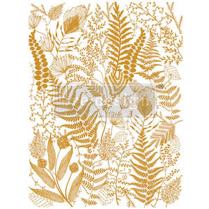 Large Transfers: Redesign GOLD transfer Large -  Foliage Finesse KACHA