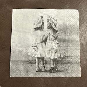 Two Girls Napkin for Decoupage