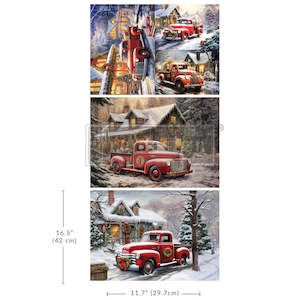 Christmas Crafting: Christmas Cargo A3 Fiber Decoupage Paper 3 sheet 40% off