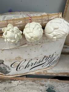 Whats New: Three protea / artichoke look resin knobs to paint