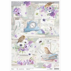 Everyday is a Fresh Start Rice Paper for Decoupage A3