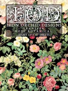Rose Botanical IOD Transfer 8 sheets