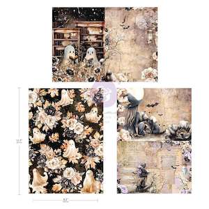 Bewitched Collection Mulberry Tissue Paper for Decoupage A4 3 sheets