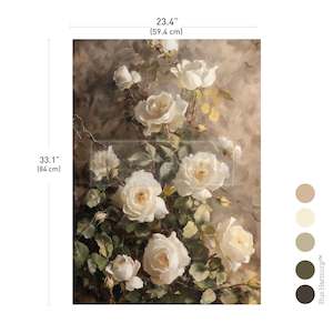 Redesign Decoupage Papers: Silent Beauty A1 Fiber Paper 1 sheet