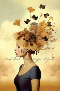 Leaves in your Hair Paper for Decoupage A1