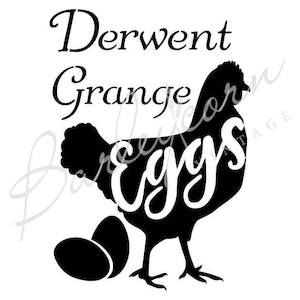 Derwent Grange  Eggs Stencil