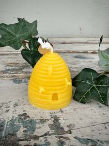 Bee Hive natural beeswax candle