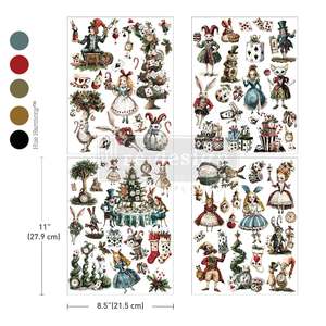 Redesign with Prima transfer middy Whimsical Holiday Dreams 4 sheet