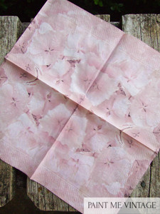 Craft Sale: Hydrangea Petals Napkin for Decoupage