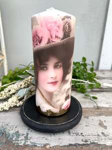 Candles: Woman in Hat Candle XL