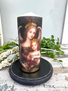 Madonna & Baby Candle Tall