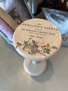 Bird in Nest shabby side table or stand