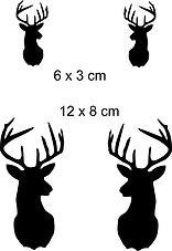 Stag Head Set Stencil